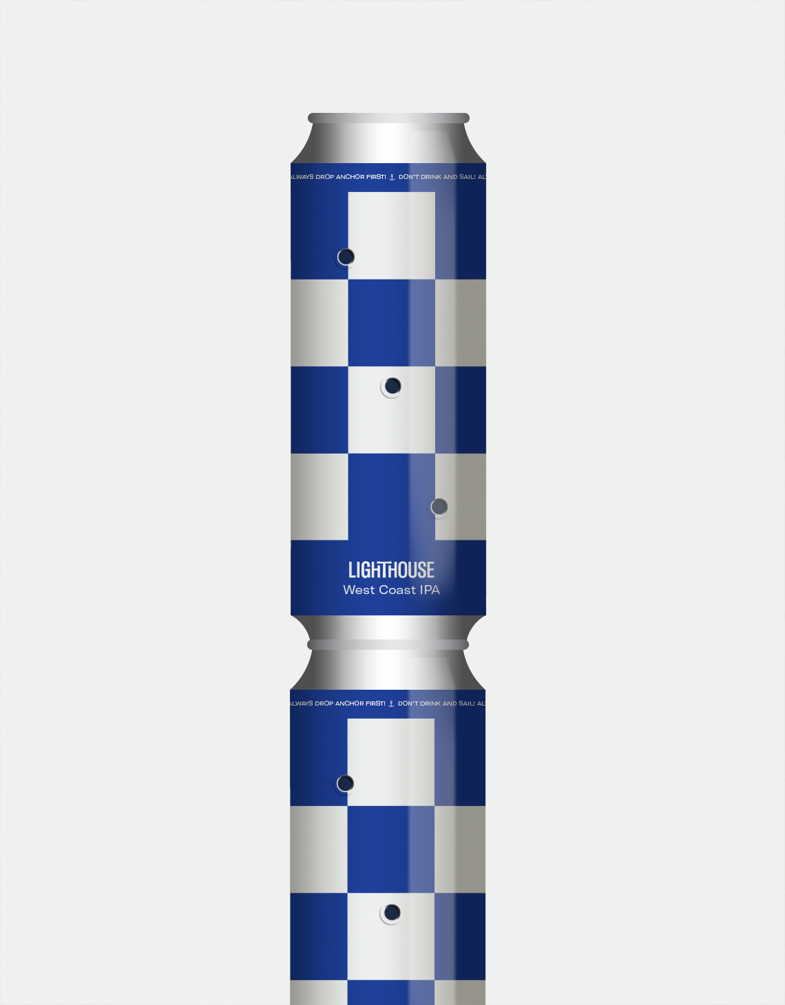Lighthouse-Beer-Checkered_Cans-Piled
